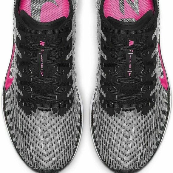 Nike Zoom Pegasus Turbo 2 Black/Pink Grey AT2863-007 Mens 10.5 US 44.5 EUR - Picture 7 of 15